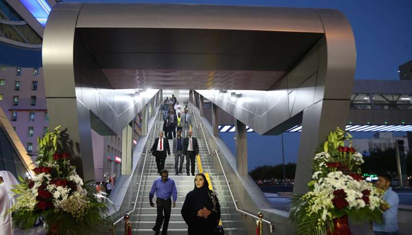 New pedestrian bridge opens on Airport Road