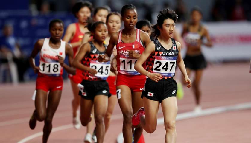 Japan\'s Nozomi Tanaka in action during the Women\'s 5000m