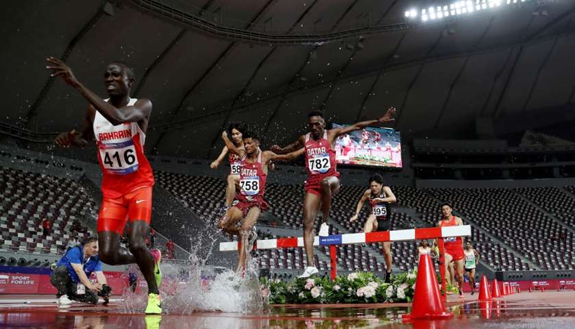 General view during Men\'s 3000m Steeplechase