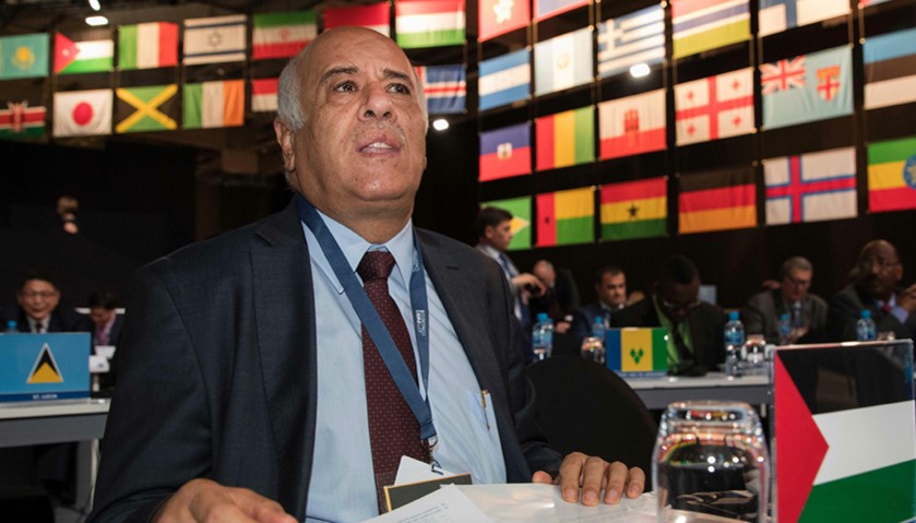 President of the Palestinian football association, Jibril Rajoub