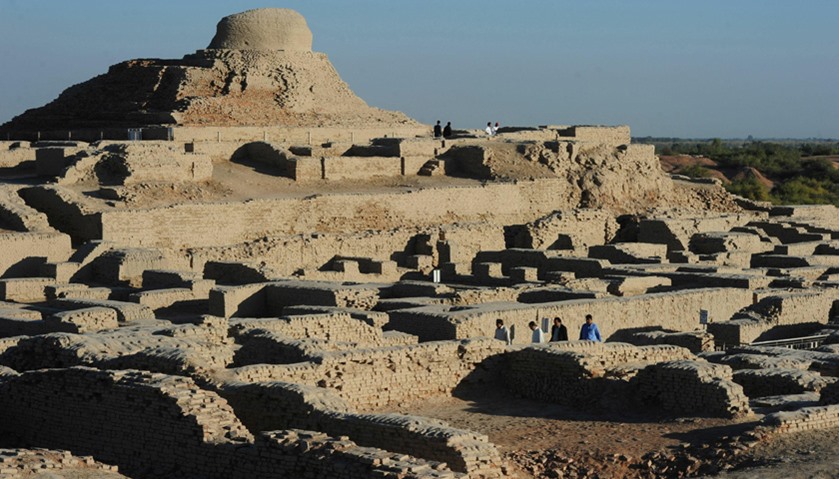 UNESCO World Heritage archeological site of Mohenjo Daro some 425 kms north of the Pakistani city of