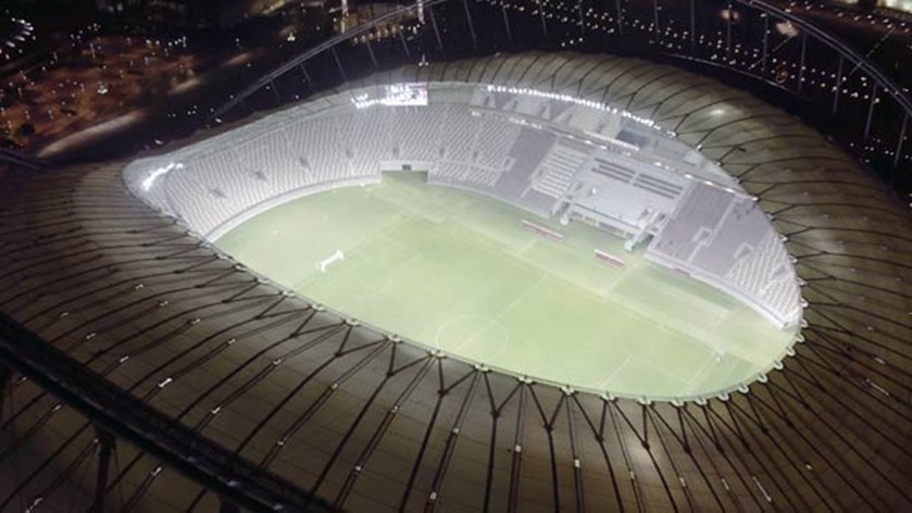The iconic Khalifa International Stadium is the first World Cup stadium to be completed