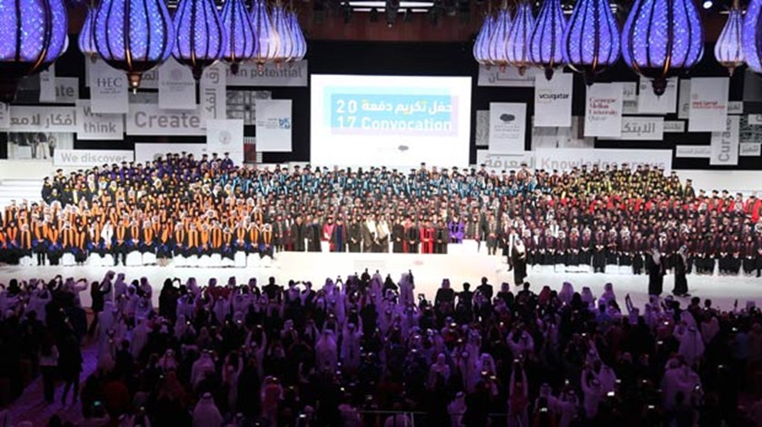 The event marked the graduation of 765 students from HBKU and QF’s eight partner universities