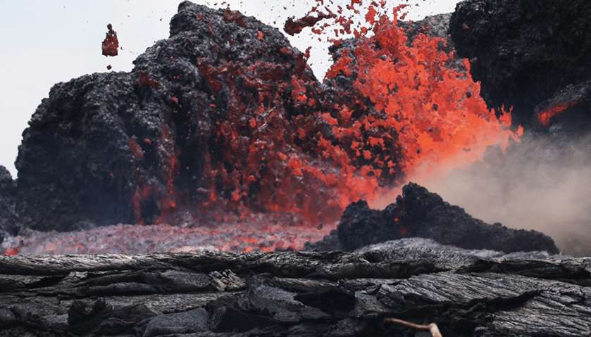 Lava erupts from a Kilauea volcano fissure in Leilani Estates, on Hawaii\'s Big Island