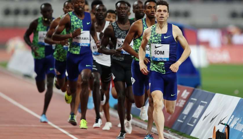 Netherlands\' Bram Som in action during the men\'s 800m