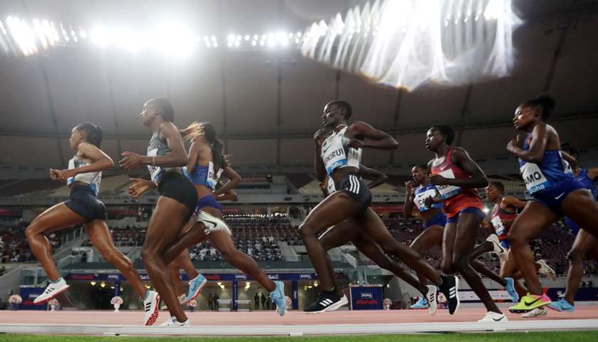 General view during the women\'s 3000m