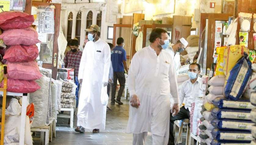 People comply with govt order and are seen wearing masks