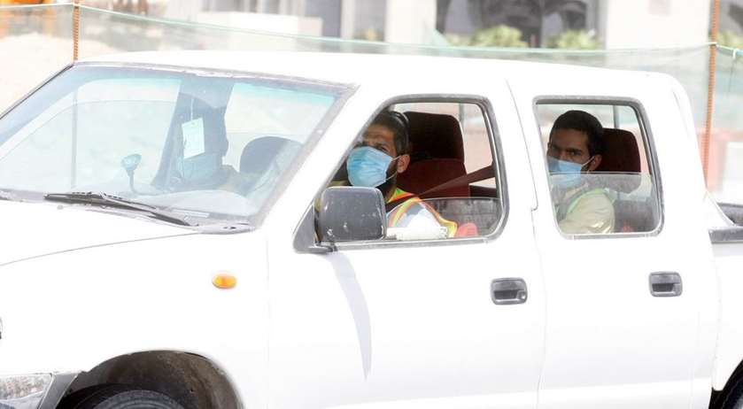 People comply with govt order and are seen wearing masks