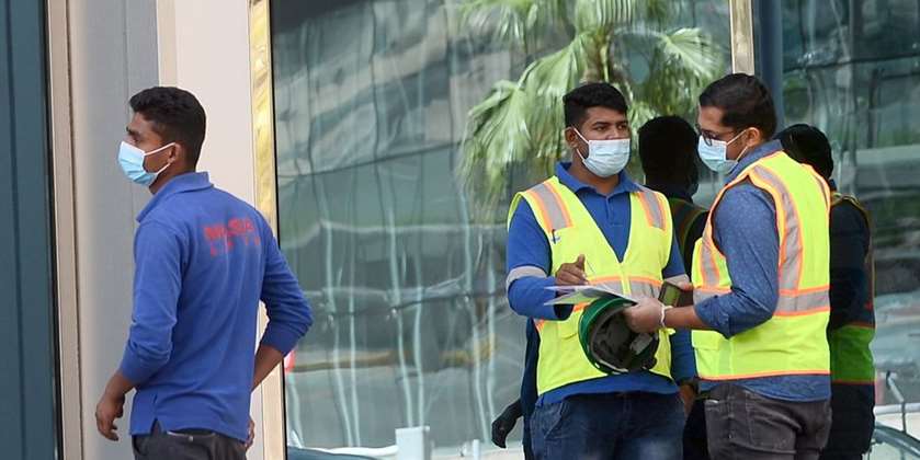 People comply with govt order and are seen wearing masks