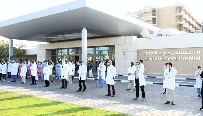 Qatari Airforce salutes healthcare workers with spectacular flypast