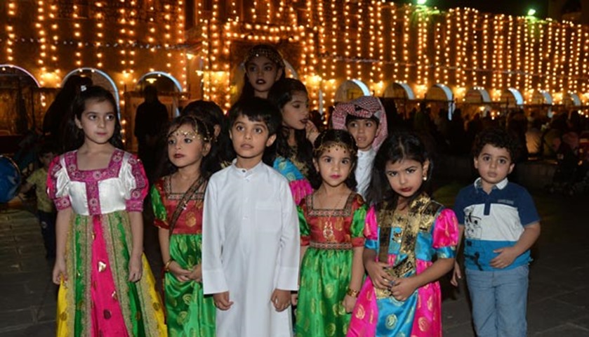 Children dress up in special clothes to mark the festival