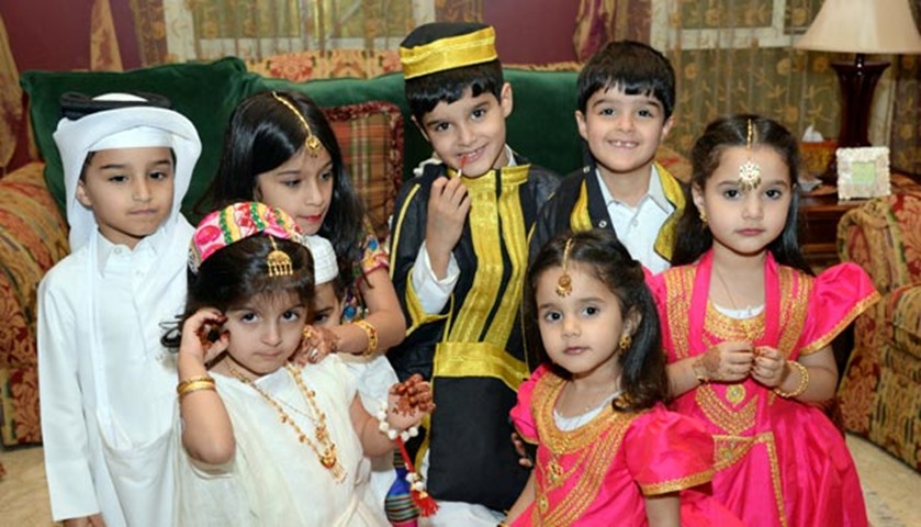 Children dress up in special clothes to mark the occasion