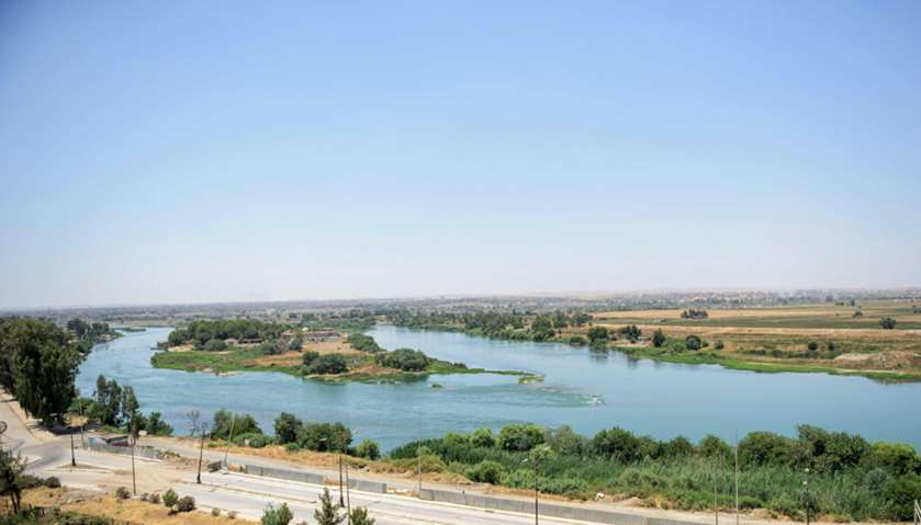 A general view of the Tigris River in Mosul