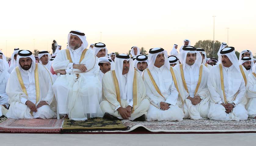 Emir, Father Emir perform Eid prayer