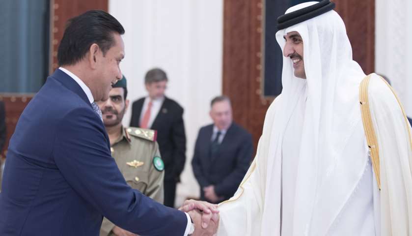 Emir receive well-wishers