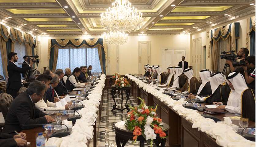 His Highness the Amir and Prime Minister of Pakistan chair the delegations during the talks