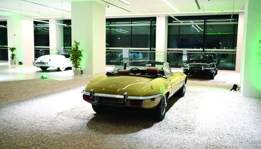 A variety of classic cars on show at the showroom