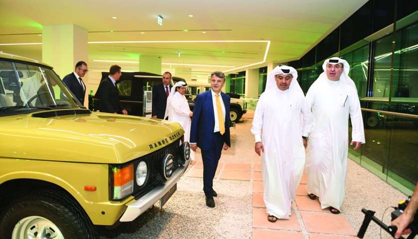 Alfardan Group president Omar Hussain Alfardan accompanies HE the Minister Ali bin Ahmed al- Kuwari