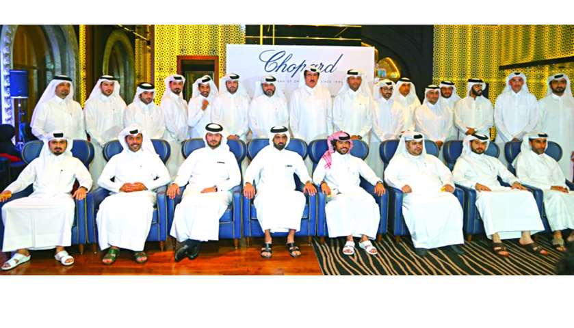 Ali Alfardan with Qatar Watch Club members. PICTURE: Jayan Orma
