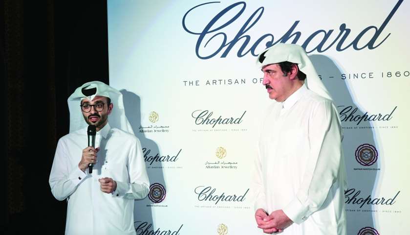 Qatar Watch Club board member Mohamed Waleed al-Sayed with Ali Alfardan. Supplied picture
