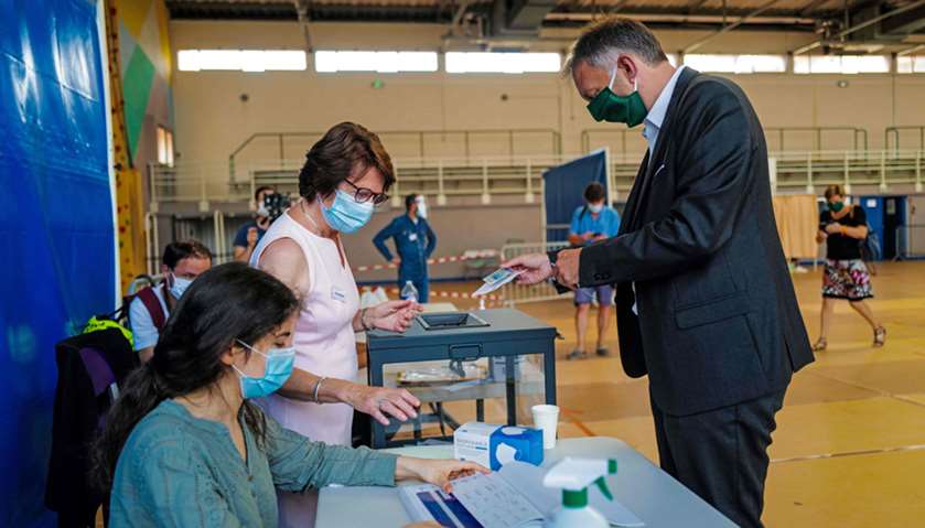 France holds municipal elections postponed by virus crisis