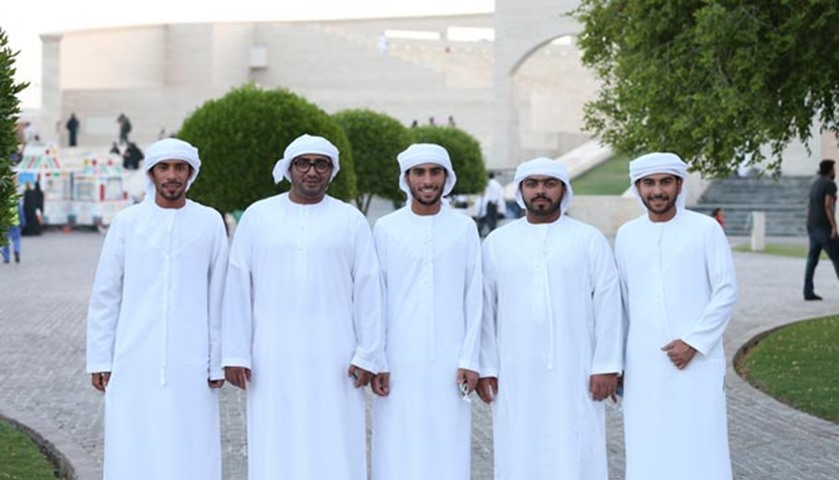 The Eid al-Fitr festivities at Katara drew a large crowd, including these visitors from the UAE