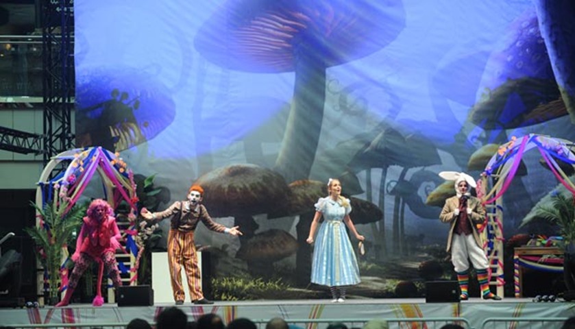 The Alice in Wonderland show at City Center Doha entertained visitors