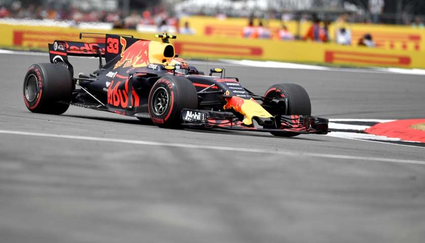 Red Bull\'s Dutch driver Max Verstappen drives