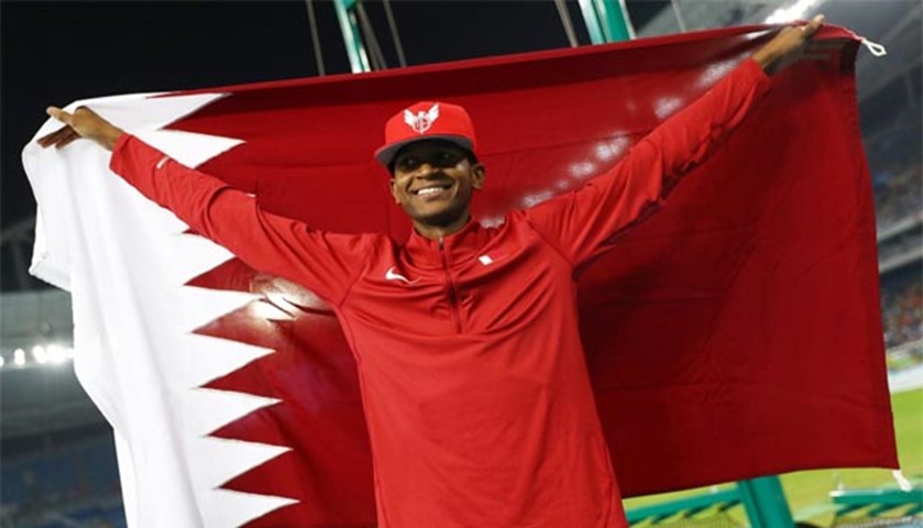 Qatar’s Mutaz Essa Barshim is also the world indoor silver medallist