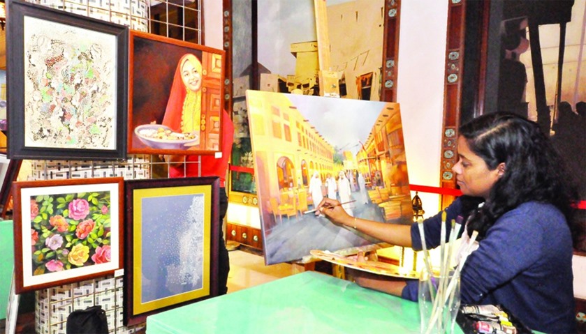 Seena Anand derives inspiration from daily scenes at Souq Waqif.