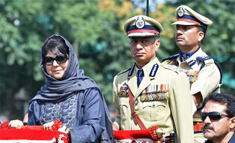 Chief Minister of Jammu and Kashmir Mehbooba Mufti attends celebrations in Srinagar on Tuesday