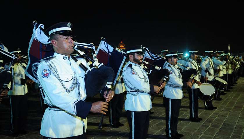 Musical band from Police Training Institute performs at Katara