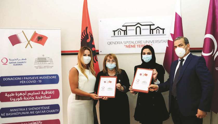 Embassy of Qatar provides medical aid to Albania