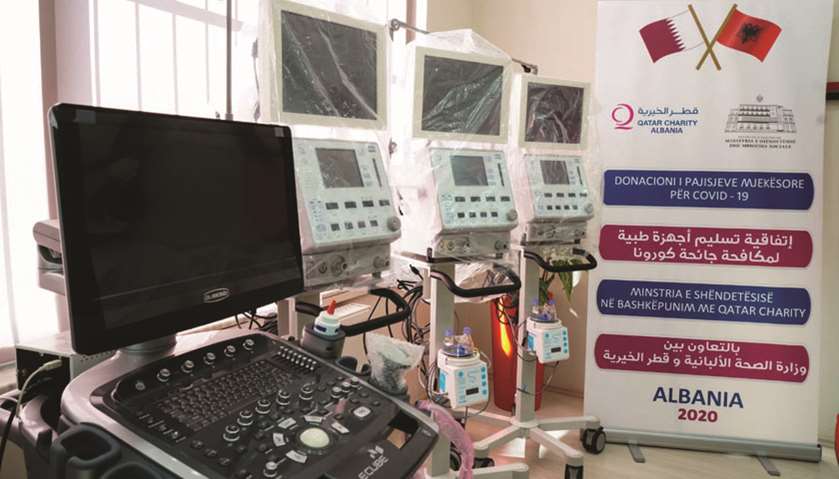 Embassy of Qatar provides medical aid to Albania