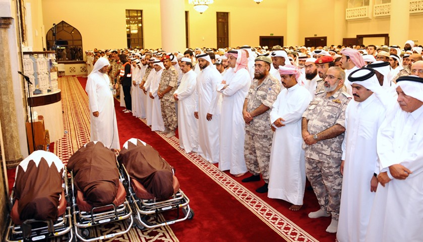Funeral prayer for martyred soldiers