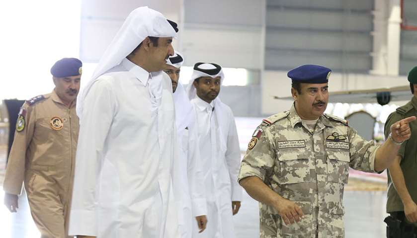 Emir visits Al Udeid Air Base
