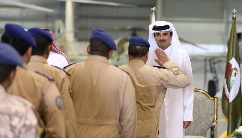 Emir visits Al Udeid Air Base