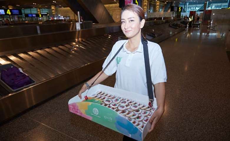 Visitors were given special welcome packages at Hamad International Airport