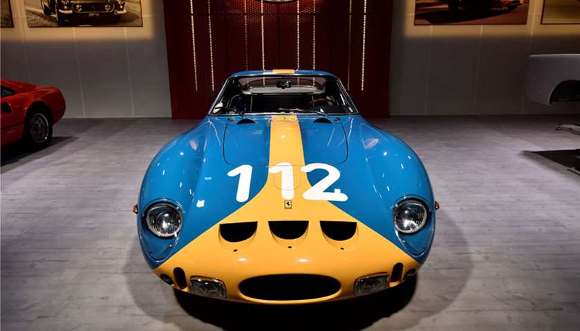 Ferrari 250 GTO is displayed during the \'Universo Ferrari\' exhibition