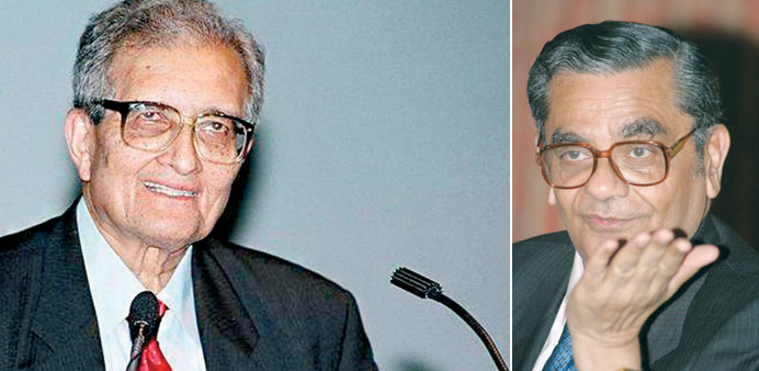 Amartya Sen and Jagdish Bhagwati: Slanging match.