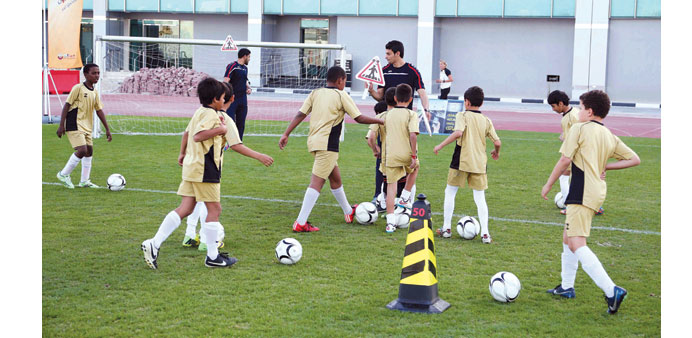 Children taking part in the programme.