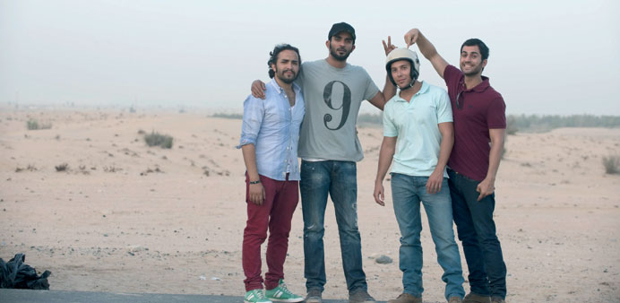 Youssef and his friends in a Ford commercial.