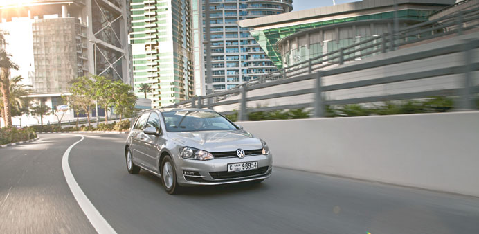 The Volkswagen Golf car.