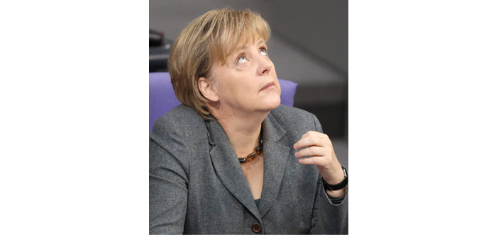 Merkel: spearheading the Western drive for a diplomatic solution.