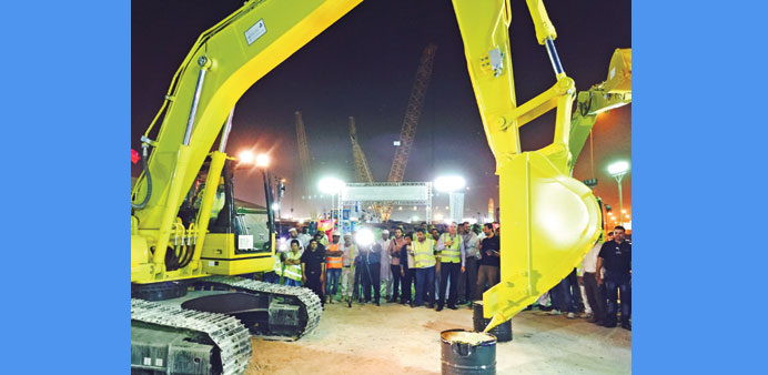 Officials of Jaidah Group and Komatsu watching the competition.