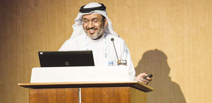 Dr Yousuf al-Maslamani speaking at ISQua.