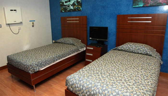  One of the rooms equipped with altitude control system at the Altitude Dormitory facility at Aspetar PICTURES:Nasar TK
