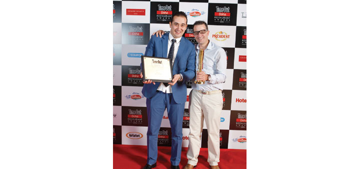 le Vesuvio was one of the restaurants awarded at the ceremony.