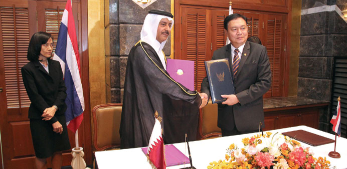 Officials after signing the agreement.