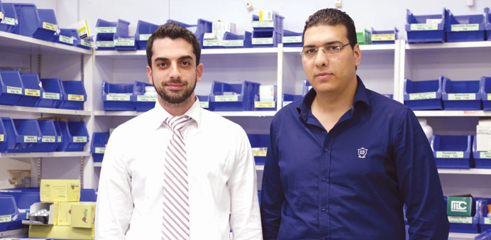 Dr Mounir Atchan, left,  and Dr Houssam Aldien Gaber.
